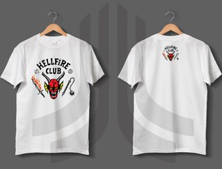 تصویر تیشرت هل فایر کلاب Hellfire Club Stranger Things 