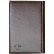 تصویر دفتر تلفن پالتویی بلند جلد چرم ایندکس دار Phone Book Small Size