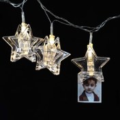 تصویر ریسه گیره دار طرح ستاره کوچک Multi Function Small Star LED