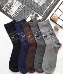 تصویر مردانه پشمی دو گوزن 