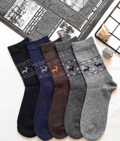 تصویر مردانه پشمی دو گوزن 