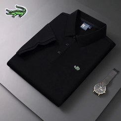 تصویر تیشرت لاگوست مشکی طرح اورجینال با کیفیت عالی - 3XL ا Lacoste Black T-shirt High Quality Copy Lacoste Black T-shirt High Quality Copy