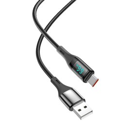 تصویر کابل تبدیل USB به Type-C هیسکا مدل LX-705 طول 1 متر HISKA LX-705 USB To Type-C 1M