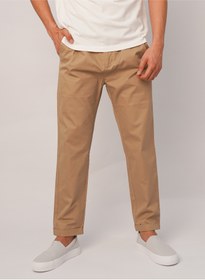 تصویر شلوار کتان راحتی و سبک مردانه در رنگ شن دوان برند jack & jones Men’s Comfort Casual Lightweight Chino Pant in Sand Dune