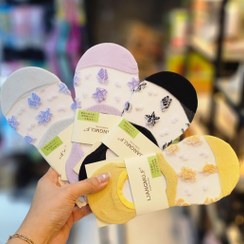 تصویر جوراب کالج زنانه توری 