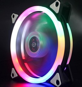تصویر فن کیس 12×12 RGB مدل JG-12025 