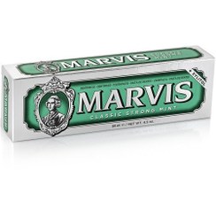 تصویر خمیر دندان مارویس مدل Classic Strong Mint نعنایی قوی حجم 85 میلی لیتر Marvis Classic Strong Mint Toothpaste 85 ml