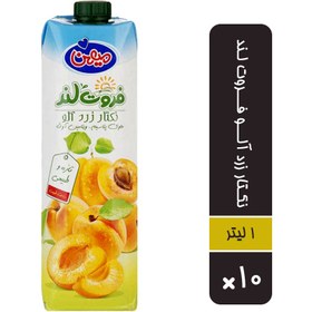 تصویر آبمیوه فروت لند زردآلو ۱ لیتر - باکس ۱۰ عددی 