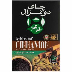 تصویر چای سیاه دو غزال با دارچین و هل وزن ۴۰۰ گرم 