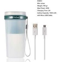 تصویر شیکر شارژی پرووان مدل PHP01 اProOne Portable Juice Cup 