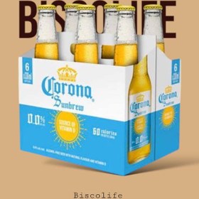 تصویر آبجو بدون الکل کرونا 6عددی 330 میل Corona Cero Non-Alcoholic Beer 