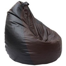 تصویر مبل بین بگ چرمی دورنگ 