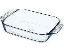 تصویر تابه مستطیل پیرکس فرانسه کد 406 سایز 17*27 French Pyrex rectangular pan, Irresistible series, size 17*27