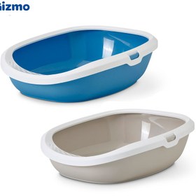 تصویر ظرف خاک لبه دار گربه ساویک بلژیک مدل GIZMO Savic GIZMO Cat Litter Box