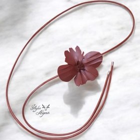 تصویر کمربند لوله ای طرح گل منگو 