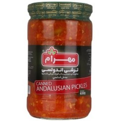 تصویر ترشی اندولسی مهرام 650 گرمی 