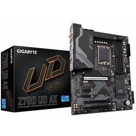 تصویر مادربرد گیگابایت Gigabyte Z790 UD AX DDR5 GigaByte Z790 UD AX DDR5 LGA 1700 13th Gen ATX Motherboard