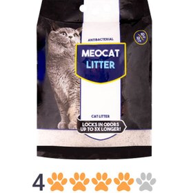 تصویر خاک گربه میوکت مدل کربن دار وزن 10 کیلوگرم ( فروش در تهران ) ا Meocat litter super clump carbon Meocat litter super clump carbon