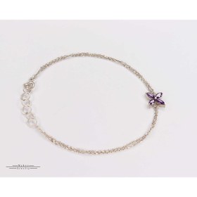 تصویر دستبند نقره ستاره 4 پر 