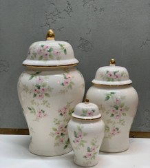 تصویر جینجر جار گل صورتی 