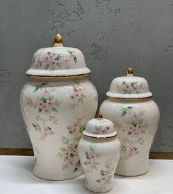 تصویر جینجر جار گل صورتی 