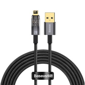 تصویر کابل لایتنینگ هوشمند بیسوس مدل CATS000501 طول 2 متر Baseus CATS000501 Explorer Lightning Cable 2M