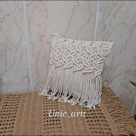 تصویر کوسن مکرومه 35 در 35 