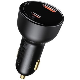 تصویر شارژر فندکی بیسوس مدل TZCCZX-01به همراه کابل تبدیل USB-C Car Charger Baseus TZCCZX-01