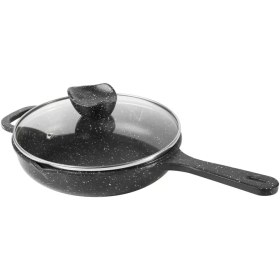 تصویر تابه تکدسته چدنی نالینو مدل انزو Enzo (سایز 22) Nalino Cast-Iron one-Handle Pan Size 22 Enzo