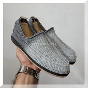 تصویر گیوه مردانه طوسی دو رنگ سایز ۳۶ زیره سه لایه میکروآلن 