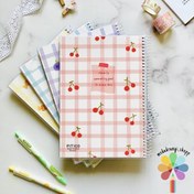 تصویر دفتر مشق 80 برگ جلد چهارخونه مجلد 