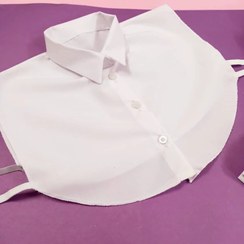 تصویر یقه حجاب شومیزی جنس تترون 