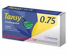 تصویر تنسی 0/75میلی گرم لونژیل LEVONORGESTREL TANSY 