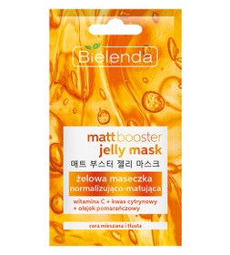 تصویر ماسک ژلی مات کننده یک بار مصرف بی یلندا bielenda matt booster jelly mask