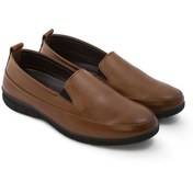 تصویر کفش کالج چرم طبیعی زنانه شیما مدل راجر 930 