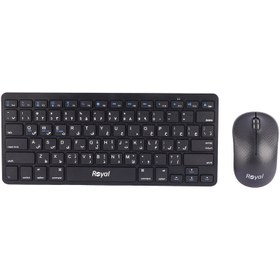 تصویر کیبورد و ماوس بی سیم رویال مدل R-KM915 Royal R-KM915 wireless keyboard and mouse combo