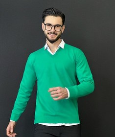 تصویر بافت یقه هفت مردانه کد 1553 