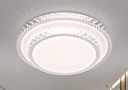 تصویر چراغ سقفی ۳۶ وات گرد کریستالی مودی 