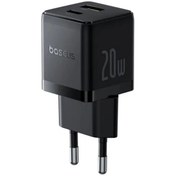 تصویر شارژر دیواری 20 وات بیسوس مدل Palm Fast Charger 20W Baseus Palm Fast Charger C+U 20W EU P10111608113-00