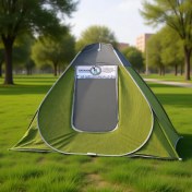 تصویر چادر مسافرتی فنری برنو و خیمه کمپی برزنتی 12 نفره 