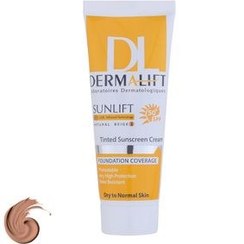 تصویر کرم ضد آفتاب  درمالیفت بی رنگ مناسب پوست خشک و نرمال SPF50 Dermalift Sunscreen Sunlift invisible For Dry And Normal Skin SPF50 Cream 40ml