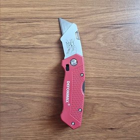 تصویر کاتر ذوزنقه ای Defonmax DF-828 Defonmax DF-828 folding knife heavy-duty cutter