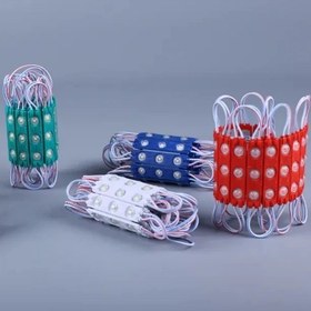 تصویر ریسه LED بلوکی 12 ولت لنزدار 20 عددی- نورپردازی حرفه‌ای برای تابلو سازی و خودرو 