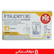 تصویر سرسوزن انسولين 5 ميل پیک سلوشن 100 عددی picslution 5mm insupen 31g