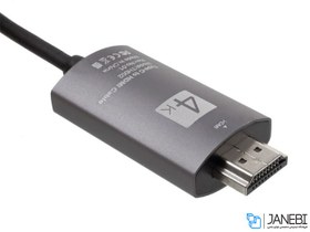 تصویر کابل مبدل تایپ سی به اچ دی ام آی TH Plus USB-C To HDTV Cable 2m 