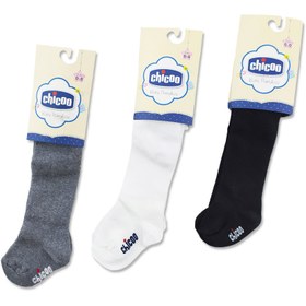 تصویر جوراب شلواری سایز 0 طرح ساده چیکو Chicoo baby socks code: 001450