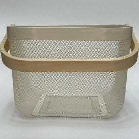 تصویر سبد فلزی طرح ایکیا - بنفش 