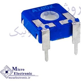 تصویر پتانسیومتر 3 پایه خوابیده 100 کیلو اهم MM15 PT-15 