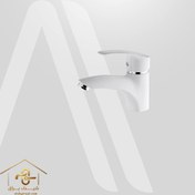 تصویر شیر روشویی البرز روز مدل مروارید سفید 