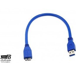 تصویر کابل هارد اکسترنال 30 سانتی متر USB3.0 مشکی 